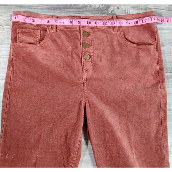 Womens LOFT Velvety Button-fly Skinny Pants size 32/14 - Picture 7 of 8